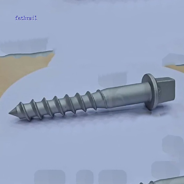 Railroad Rail Sleeper Screw Spike with Round Thread