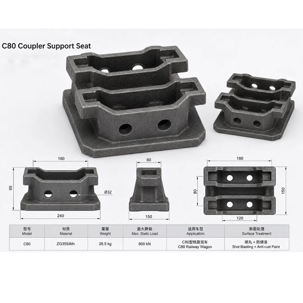C80 Railway Coupler Support Seat 